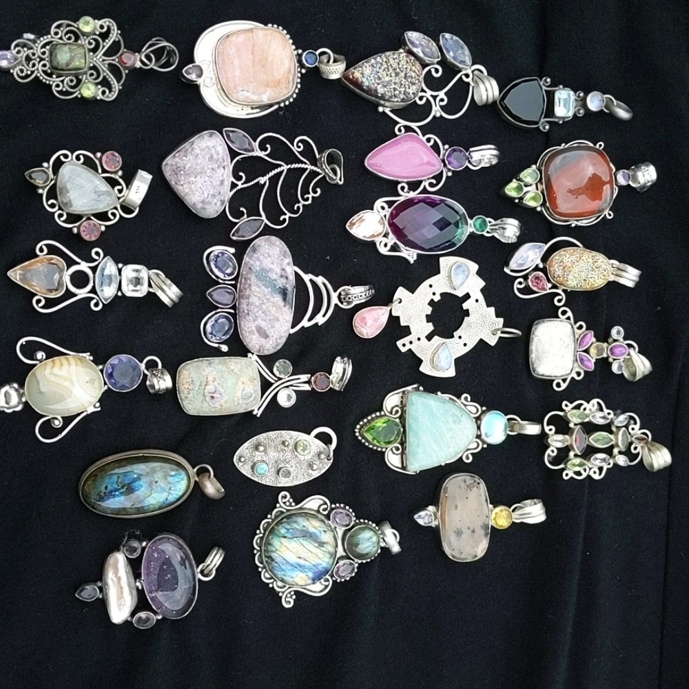 Lovely 25$ Each. 925 Sterling Silver Beautiful Pendants